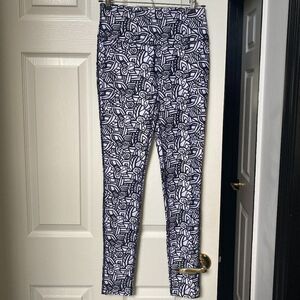 Mondetta Black and White Leggings, X-Small